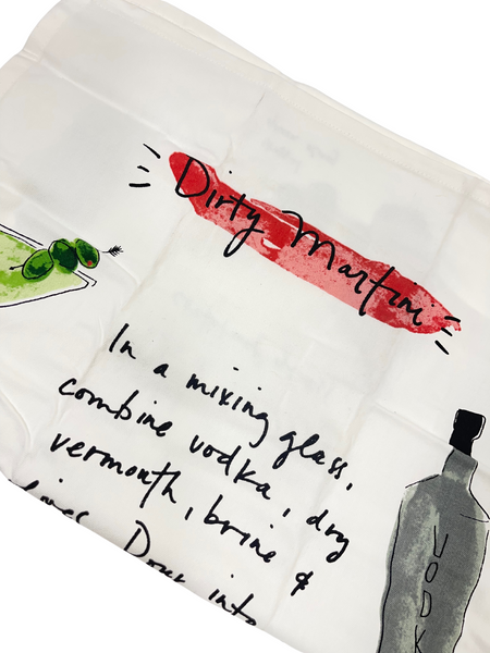 Dirty Martini Recipe Towel