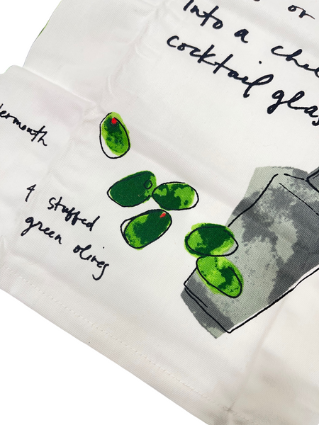 Dirty Martini Recipe Towel