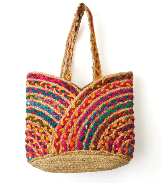 Shiraleah Colorful Woven Tote