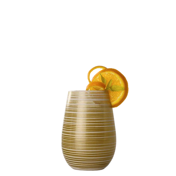 Stölzle Lausitz Twister White & Gold Tumbler 15¾ oz