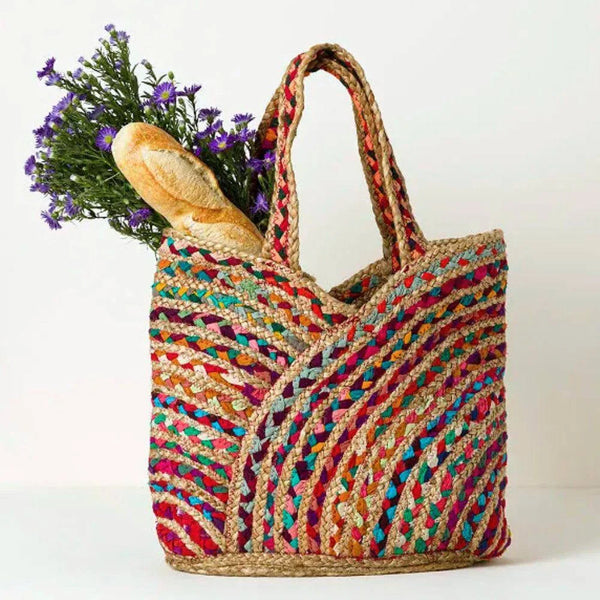 Shiraleah Colorful Woven Tote